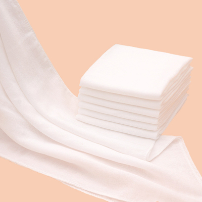 Doğal Beyaz Düz 60S Dokuma Pamuklu Gazlı Bez Kumaşlar 120GSM Gazlı Bez Bezi Bezi