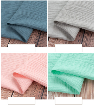 Yard Tarafından Nefes Alabilen Kırışık Pamuklu Kumaş 156X120 Büyük Gazlı Bez Battaniye