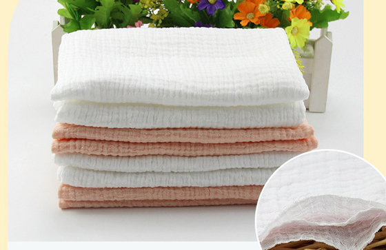 Sabit Sıcaklık Bebek Krep Gazlı Bez Kumaş Sıcak Tutar 135GSM