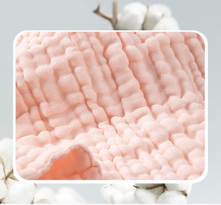 Floresan Madde Yok 58'' Krep Gazlı Bez Kumaş Gazlı Bez Alma Battaniyesi 180GSM