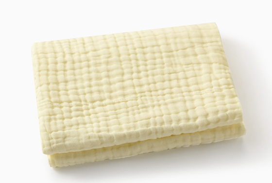 Altı Katmanlı 40S Kalın Krep Kundak Gazlı Bez Kumaş 250GSM Nefes Alabilir