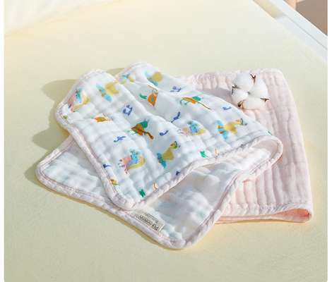 40S Altı Katmanlı Penye Baskılı Gazlı Bez Kumaş 260gsm hafif