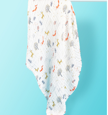 Bebek Uyku Giyim için 40S Kalın Krep 260GSM Yumuşak Gazlı Bez Kumaş