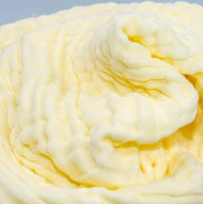 Çok Katmanlı Pembe Sarı Gazlı Bez Kumaş 165GSM Yenidoğan Bebek Banyo Havlusu