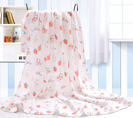 Hayvan Baskı Çift Gazlı Bez Müslin Kumaş Yard 110GSM Müslin Gazlı Bez Battaniye