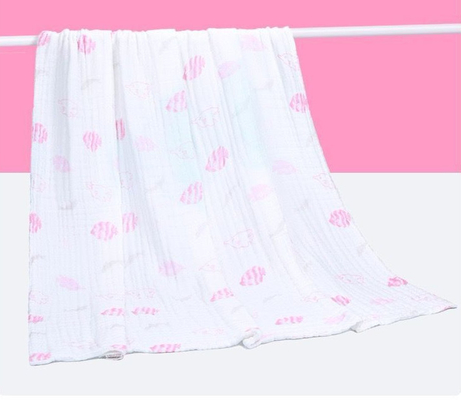 Canlı Tasarım 4 Katmanlı Gazlı Bez Kumaş 210gsm Yumuşak Bebek Kundak Malzemesi