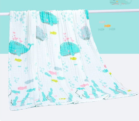 Yeşil Ve Sarı Meyve Desenli Tül Kumaş 220GSM Bebek Tül Battaniye