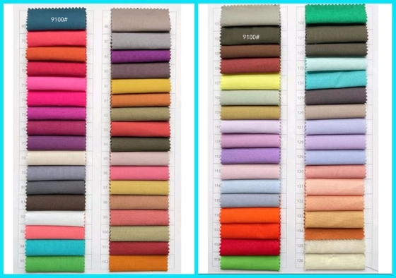 Dokuma Gömlek Ceket İçin Yüzde 100 Pamuklu Kumaş 40S İplik 130GSM A Sınıfı