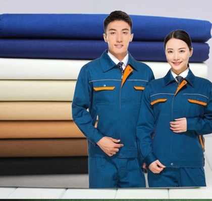 58'' Genişlik %100 Pamuk Kanvas Kumaş Elektrikçi Elbisesi 20sX2-S 100X50n 300GSM