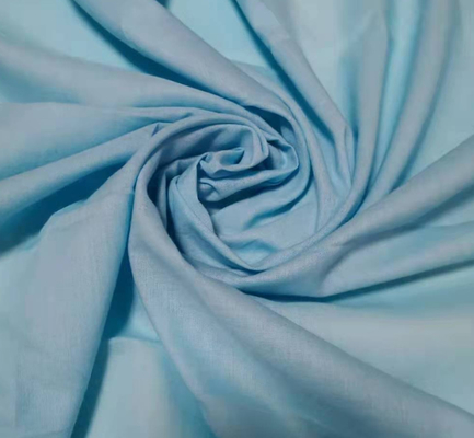 Yüksek Parlaklık Pamuklu Poplin Kumaş Gömlek Elbise Etek Bebek Giysileri 40sX40s 133x72 120GSM