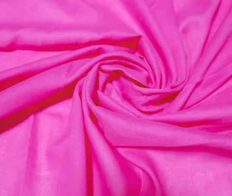 Yüksek Parlaklık Pamuklu Poplin Kumaş Gömlek Elbise Etek Bebek Giysileri 40sX40s 133x72 120GSM