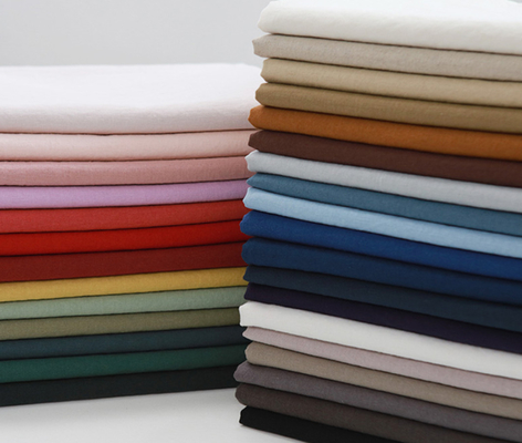 İmitasyon Tencel Pamuklu Gömlek Kumaş Günlük Giysiler 40sX40s 185GSM Yüksek Haslık Katı Boyalı
