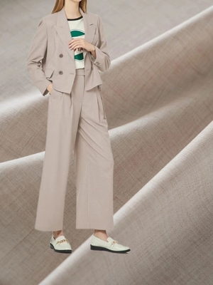 66% Polyester 30% Rayon 4% Spandex İş Malzemesi Üniforma Elbise Pantolon ve Eteği Seyahat Takımı Kumaş