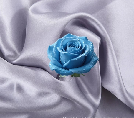 Çift taraflı Satin Taklit İpek 97% Poliester 3% Spandex Satin Poliester 190gm Akşam elbiseleri Bluz ve eşarplar