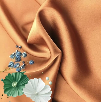 100% Polyester Saten Kumaş 185gm İpek Gibi Görünümlü Pantolonlar, Etekler, Bluzlar ve Elbiseler