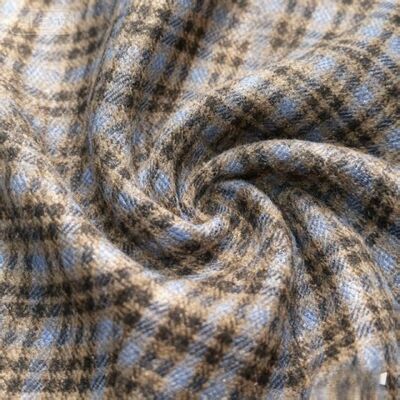 %30 Rayon %70 Polyester 280gsm 280gsm Pürüzsüz Sert Tuşe Mükemmel Dökümlü Kareli Blazer Kumaşı