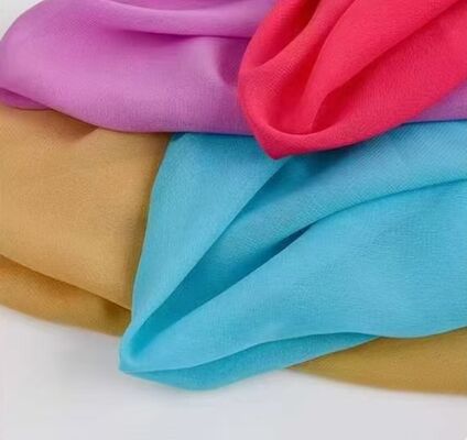 75GSM Chiffon Kumaş Yumuşak Dokunma Chiffon Moda Elbise Kumaş Hafif Chiffon Kumaş