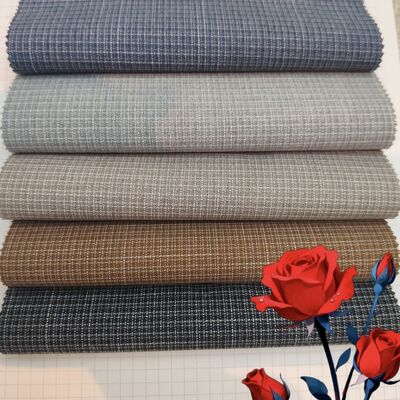 Üniformalar için %70 Polyester %27 Rayon %3 Spandeks 175gsm İplik Boyalı Kareli Takım Elbise Kumaşı