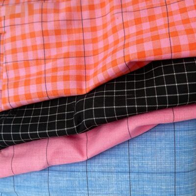 Üniformalar için %70 Polyester %27 Rayon %3 Spandeks 175gsm İplik Boyalı Kareli Takım Elbise Kumaşı