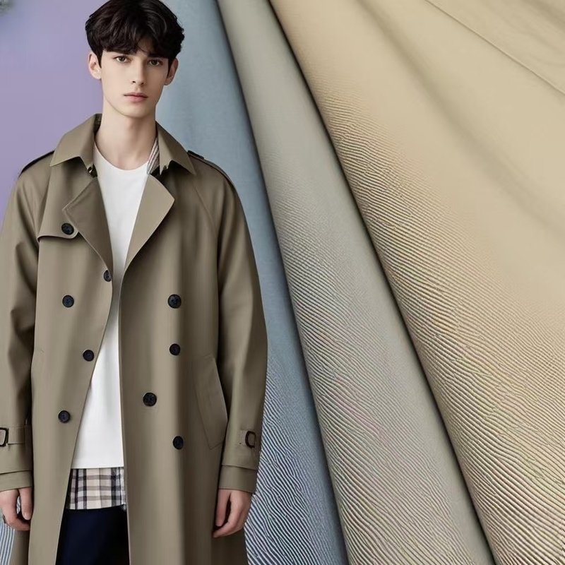 TC % 65 Pamuk % 35 Poliester Twill Kumaş 210gm Ceketler ve Üst Giysiler Pantolonlar ve Pantolonlar Kumaş