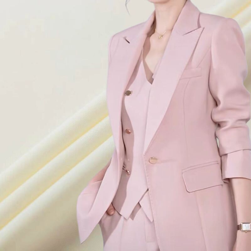 İş Takım Elbisesi Moda Kumaşı Lüks 210gsm %75 Polyester %25 Rayon Pantolonluk Kumaş