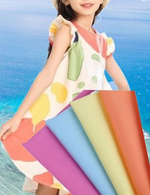 Fading Resistant Poplin Cotton Shirt Fabric Dyed And Printed 40sX40s 133x100 130GSM